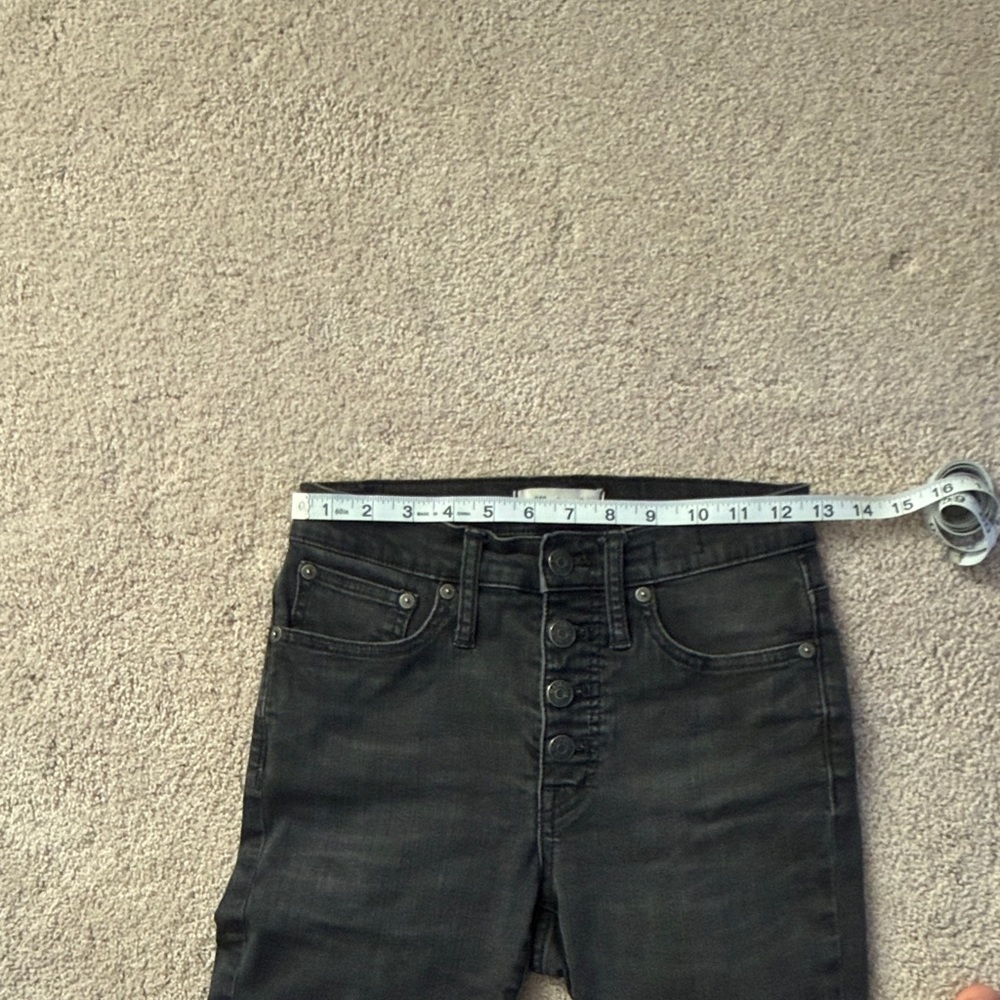 Madewell Black Cali Demi-boot Button-Fly Flare Jeans - Picture 7 of 9